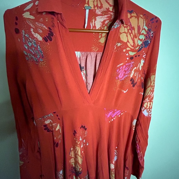 Free People Field of Butterflies Tunic Dress.Women's Sz:Med   245 - Picture 3 of 6